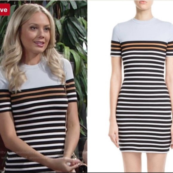 COPY - Alexander Wang Striped T Shirt Dress - Picture 3 of 8